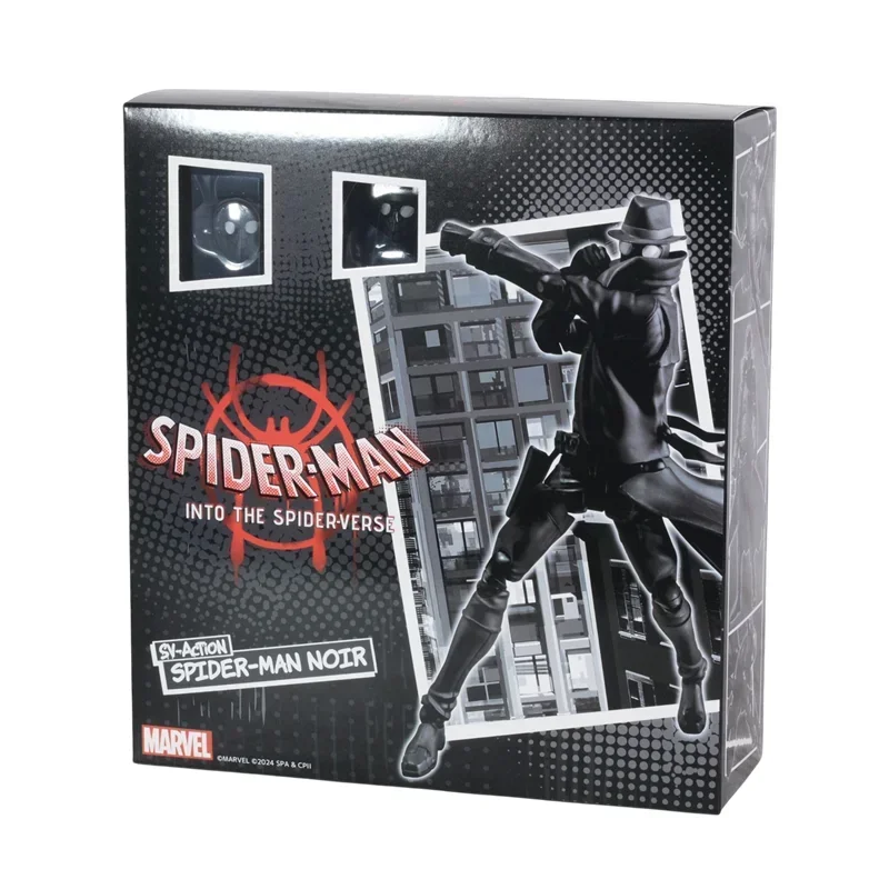 In Stock Spider Man Noir Marvel Legend Peter Parker Ultimate Black Earth-90214 Darkness SHF Toys Anime Action Figure Model Gift