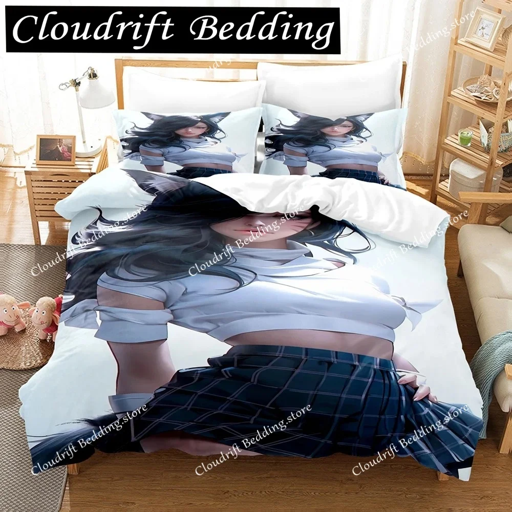 Sexy Fox Girl Bedding Set High-grade Duvet Cover Youth Bed Cover Set Comforter Bedding Sets Quilt Cover KingQueen Bedding Set