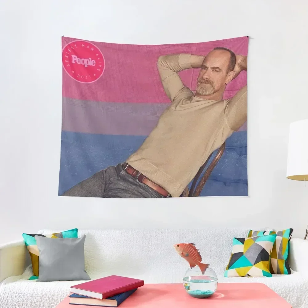 bi chris as sexiest man alive Tapestry Decor For Room House Decor Tapestry