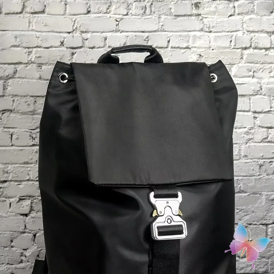 Black 1017 ALYX 9SM Backpacks Large Capacity Drawstring Nylon