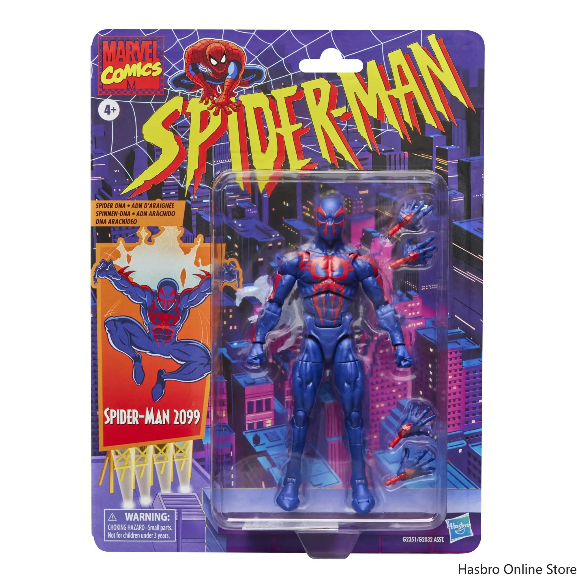 

Hasbro Marvel Legends Series SPIDER-MAN 2099, Retro Cardback Comics Collectible 6-Inch Scale Action Figure G2351