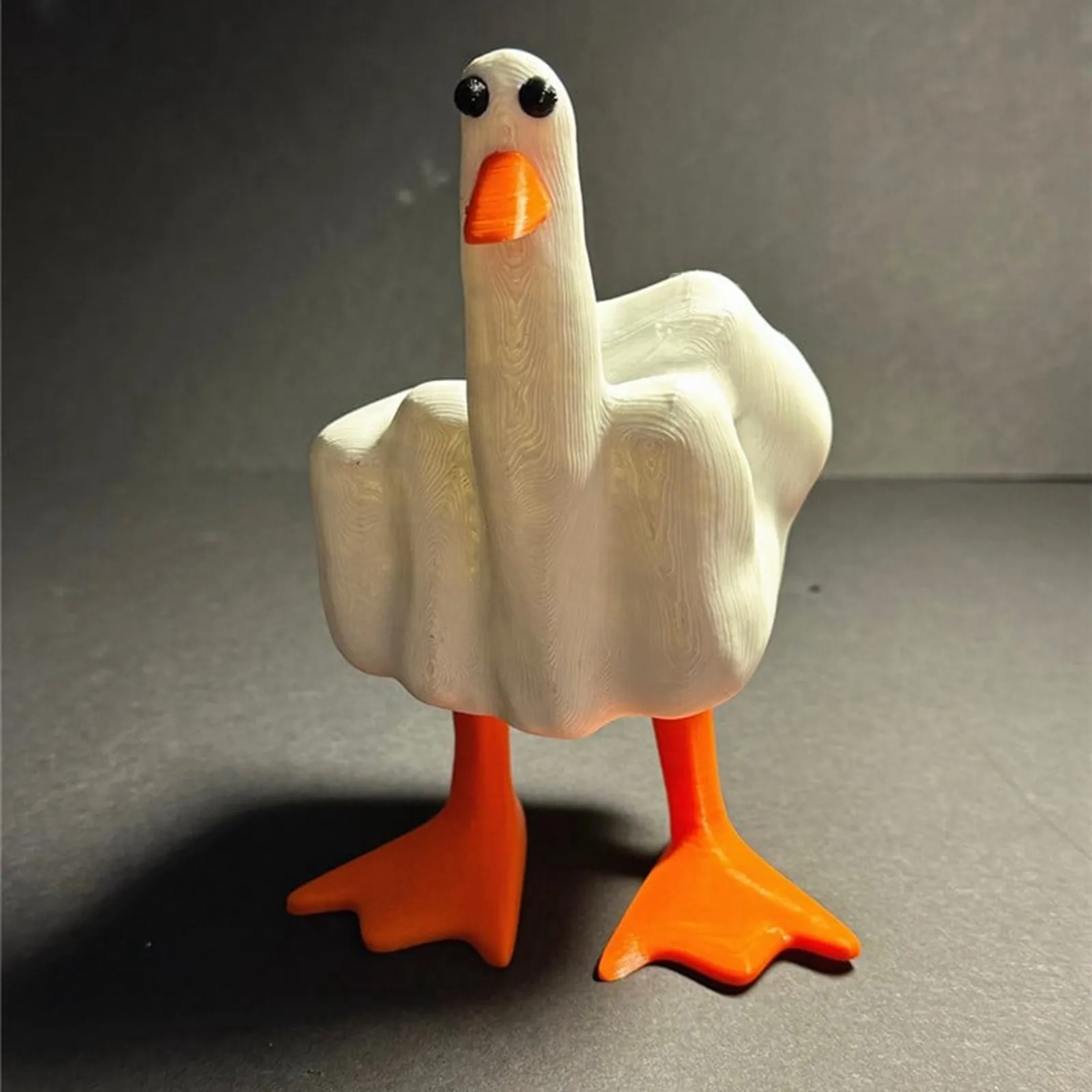 Humorous Middle Finger Duck Duck-You Sculpture And Statue Table Desktop Ornament Craft Home Decoration Funny Personalized Gifts