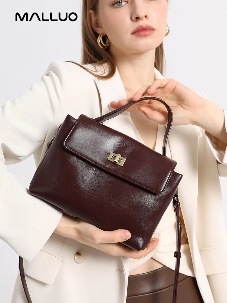 Damska torba na ramię ze skóry naturalnej bydlęcej, miękka, naturalna skóra bydlęca, retro torebki, modne damskie torby na ramię do pracy, torby crossbody. — zdjęcie 2
