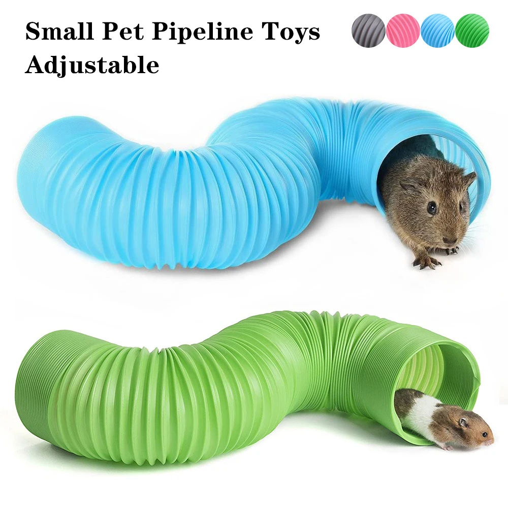 Telescoping Pet Tunnel Toys Guinea Pig Pipeline Hedgehog Channel Chinchilla Aisle Mink Tube Hamster Toys Pipe Pet Accessories