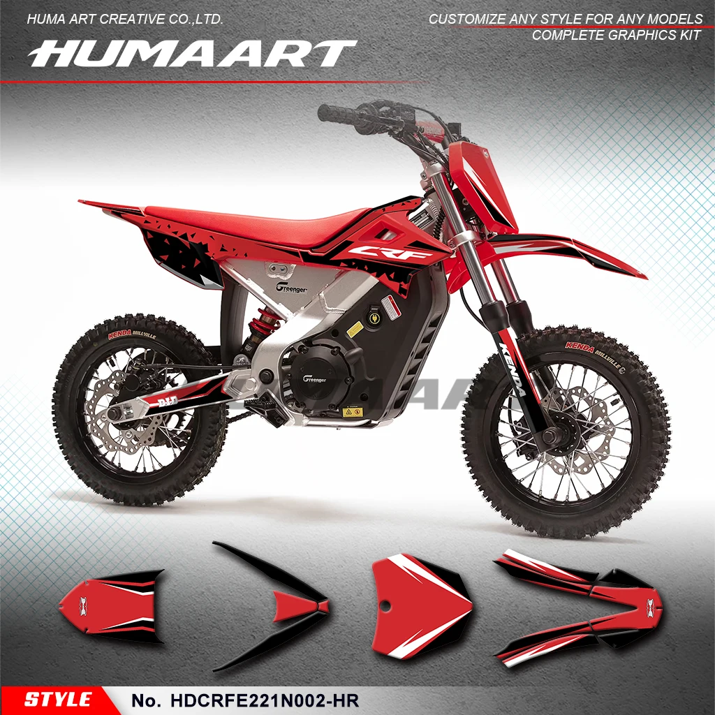 

HUMAART Stickers Complete Adhesive Decals for Honda CRF-E2 / CRF E2 2021 2022 2023 2024 2025, Accessory, HDCRFE221N002-HR