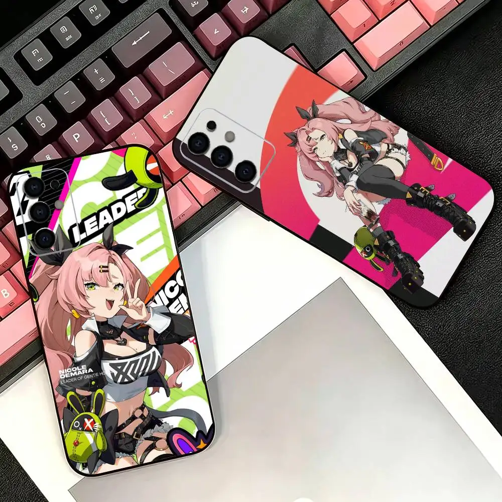 Game ZZZ Boss Nicole  Phone Case For Samsung S26,25,24,21,22,21,20,10,9,8,7,6,5,Ultra,Plus,Fe,Lite Black Shell
