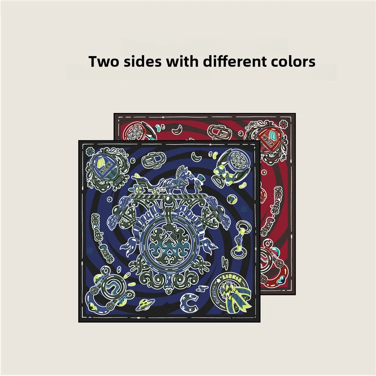 

Spring Summer New Style Women's Versatile Decorative Cuffed Double Sided Color Block Casual Outdoor Shoulder Shawl Scarf
