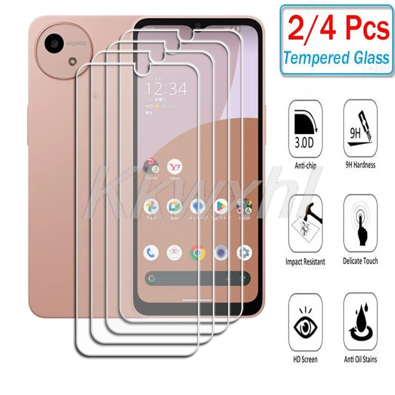 2-4 Uds 9H HD vidrio templado para Sharp Aquos wish4 SharpAquoswish4 Aquoswish4 Wish 4 6,6 "película protectora de pantalla