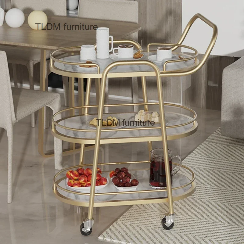 Plant Shelves Trolley Tool Storage Cabinet Kitchen Trolley Cart Wheels Fruit Basket Serving Meuble Cuisine Furniture FY20XP