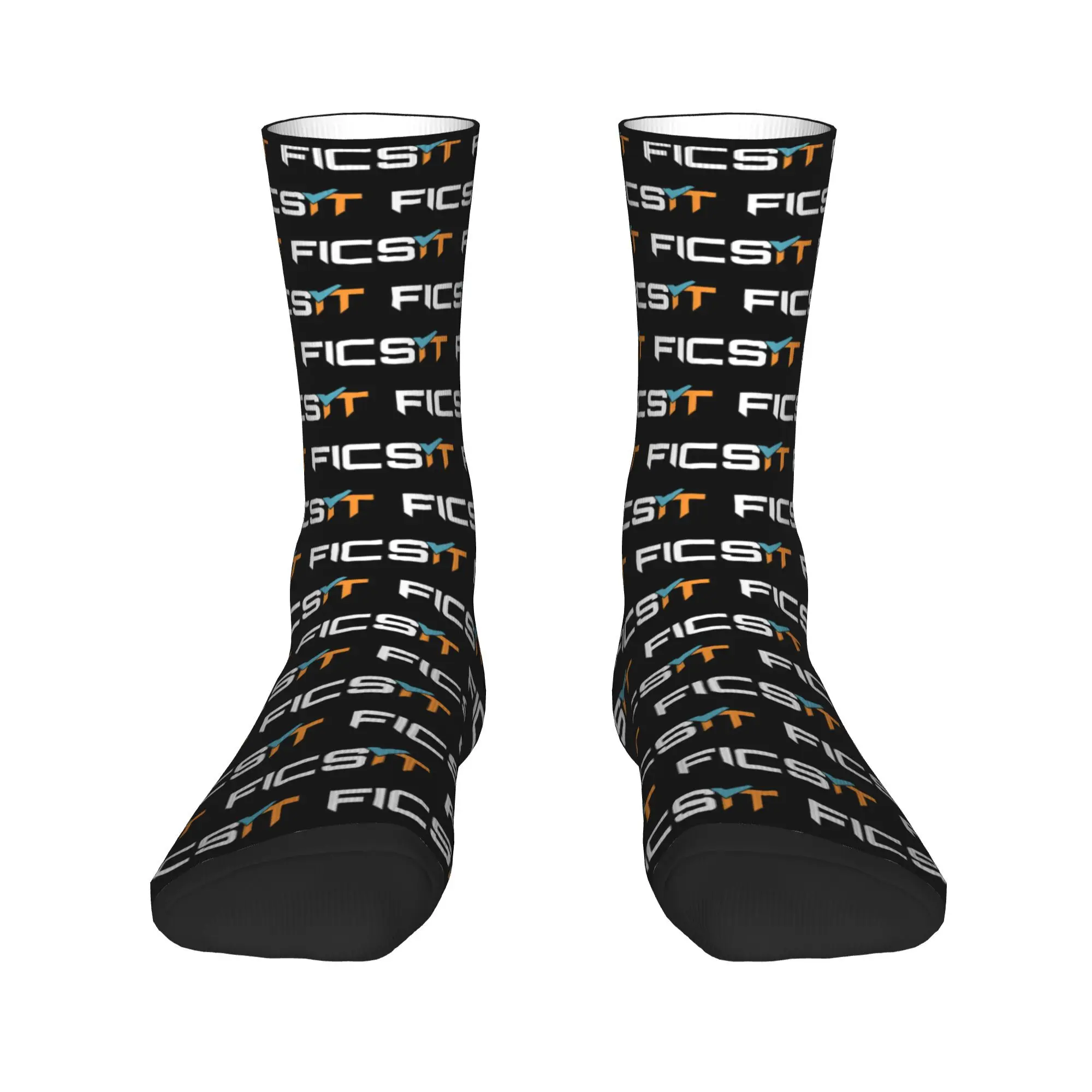 جميع المواسم Ficsit مرضية شعار الجوارب Harajuku جوارب امتصاص العرق طاقم الجوارب للرجال النساء هدية عيد ميلاد