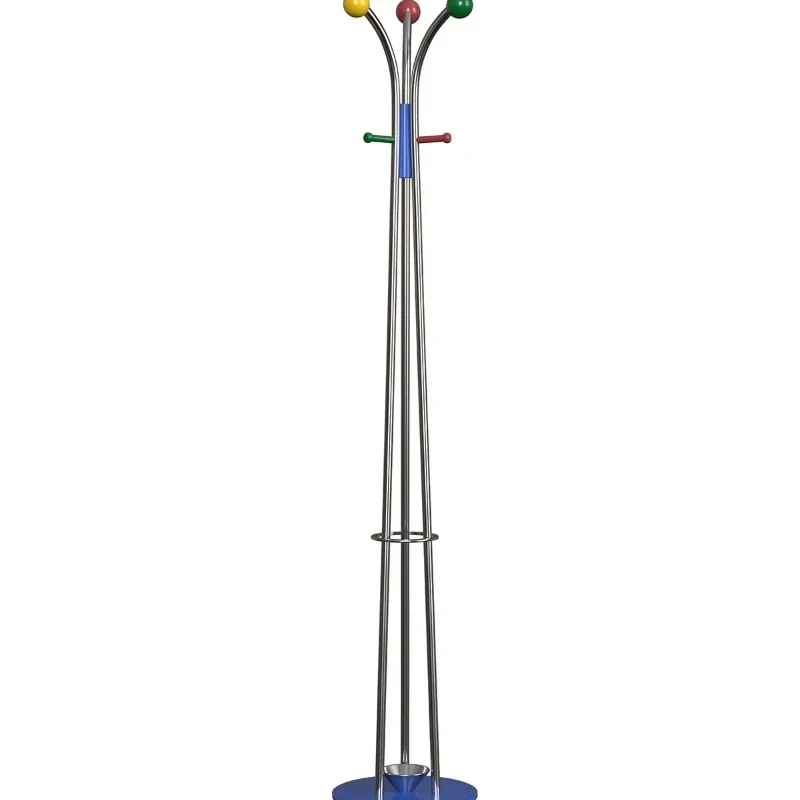 Simple medieval Memphis, multi-functional design metal coat rack, hanger, door hanger umbrella rack