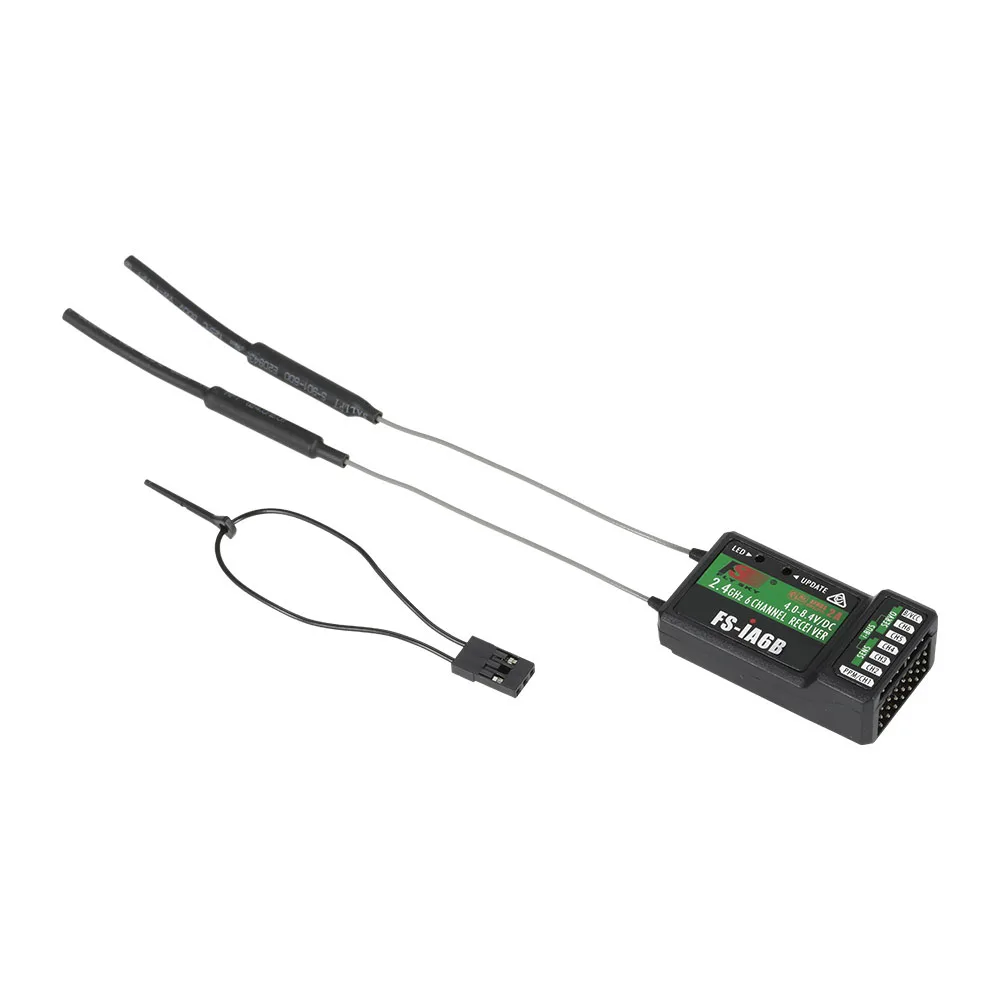 FLYSKY iA6B 2.4G 6CH PPM Output With iBus Port Receiver For FLYSKY FS-i6 FS-i10 i6X i6S Airplane FPV Racing Drone Transmitter