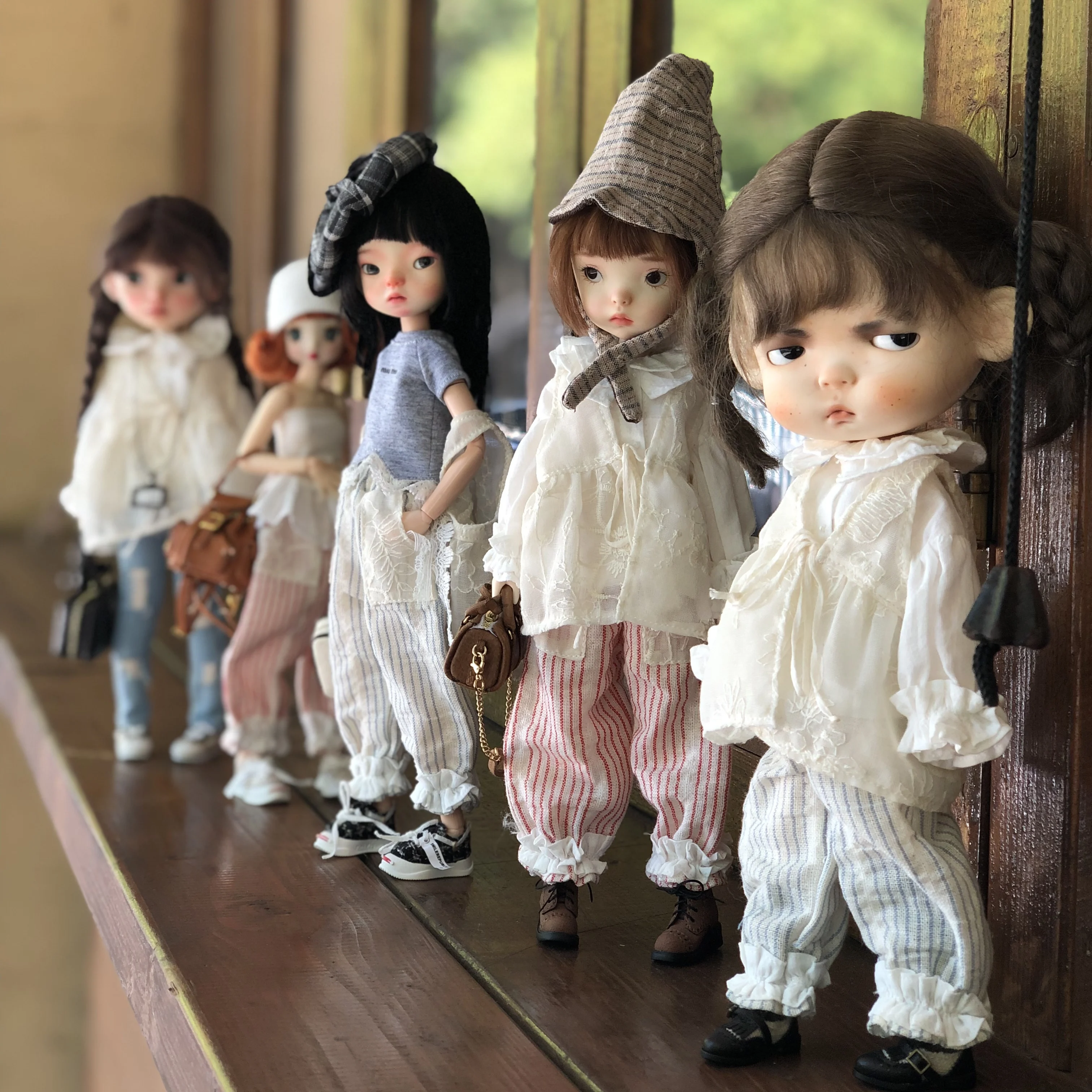 

Комплект из 3 предметов одежды Blyth, белая рубашка и брюки в полоску, свободный жилет для Licca Azone Ob24 22 Ker JerryB ICY YMY, аксессуары для кукол