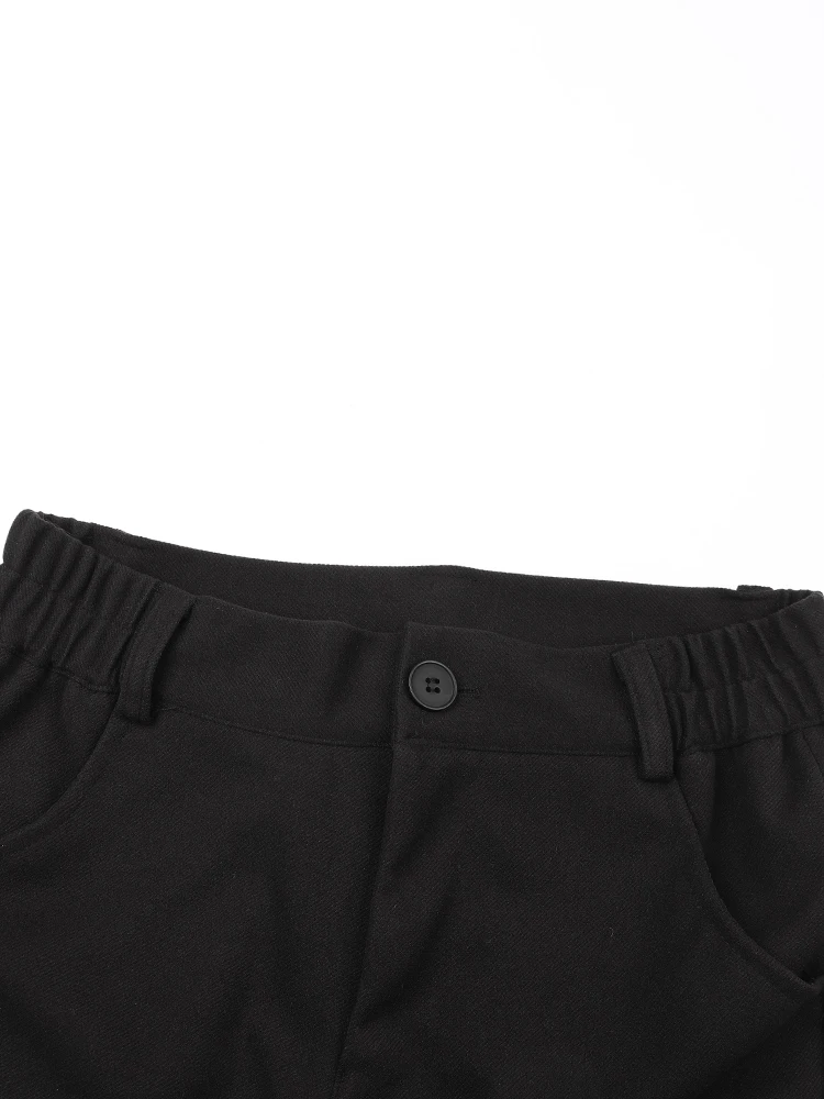 [EAM] Pantaloni lunghi a gamba larga con ricamo nero a vita alta elastica Nuovi pantaloni larghi da donna Moda Primavera Autunno 2024 CPG1002