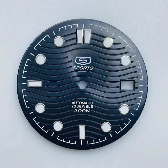 

31mmNH35 dial/NH36 dial S sign blue-green luminous mechanical watch Seamaster diver dial is used for Seiko dial