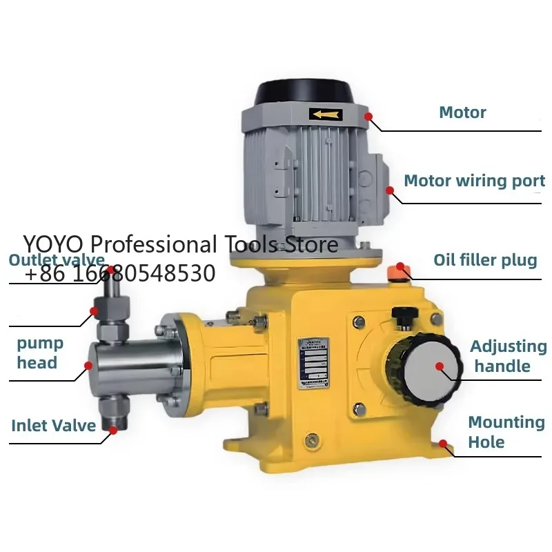 

8dfJZ Series High Accuracy 1.1KW Plunger Type Dosing Pump Stainless Steel with High Pressure 6.5 to 220 Lph Piston Pump Structur
