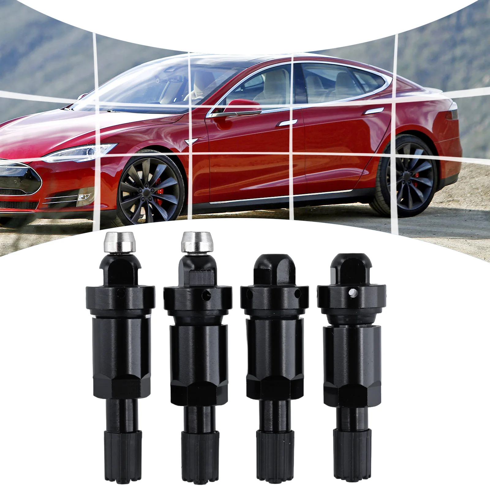 For Tire Maintenance Aluminum Valve Stem TPMS Service Kit Alloy Material Long-lasting Performance Metal And Rubber Gaskets