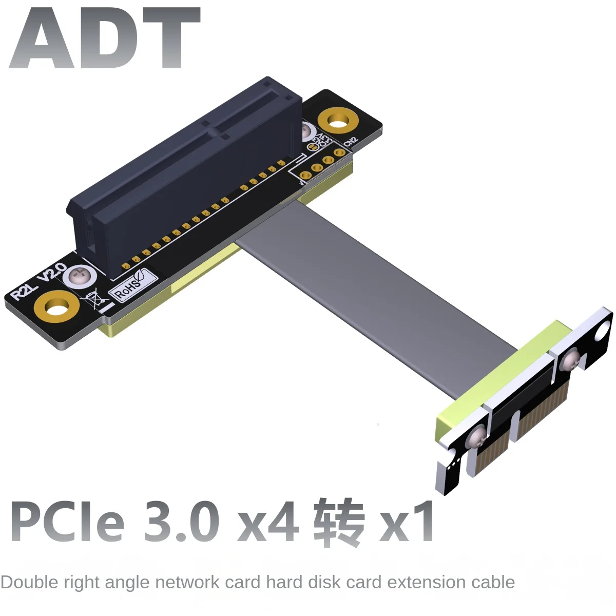 PCI-E x4 extension cable adapter x1 pcie 1x to 4x ADT factory direct R12SF