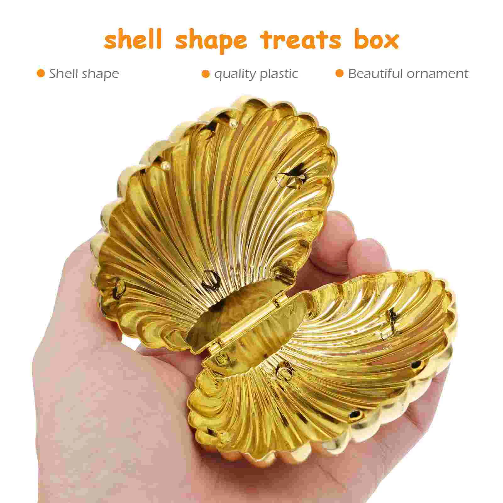 10 Pcs Shell Candy Box Snack Containers for Adults Wedding Supplies Decorate Plastic Baby Boy