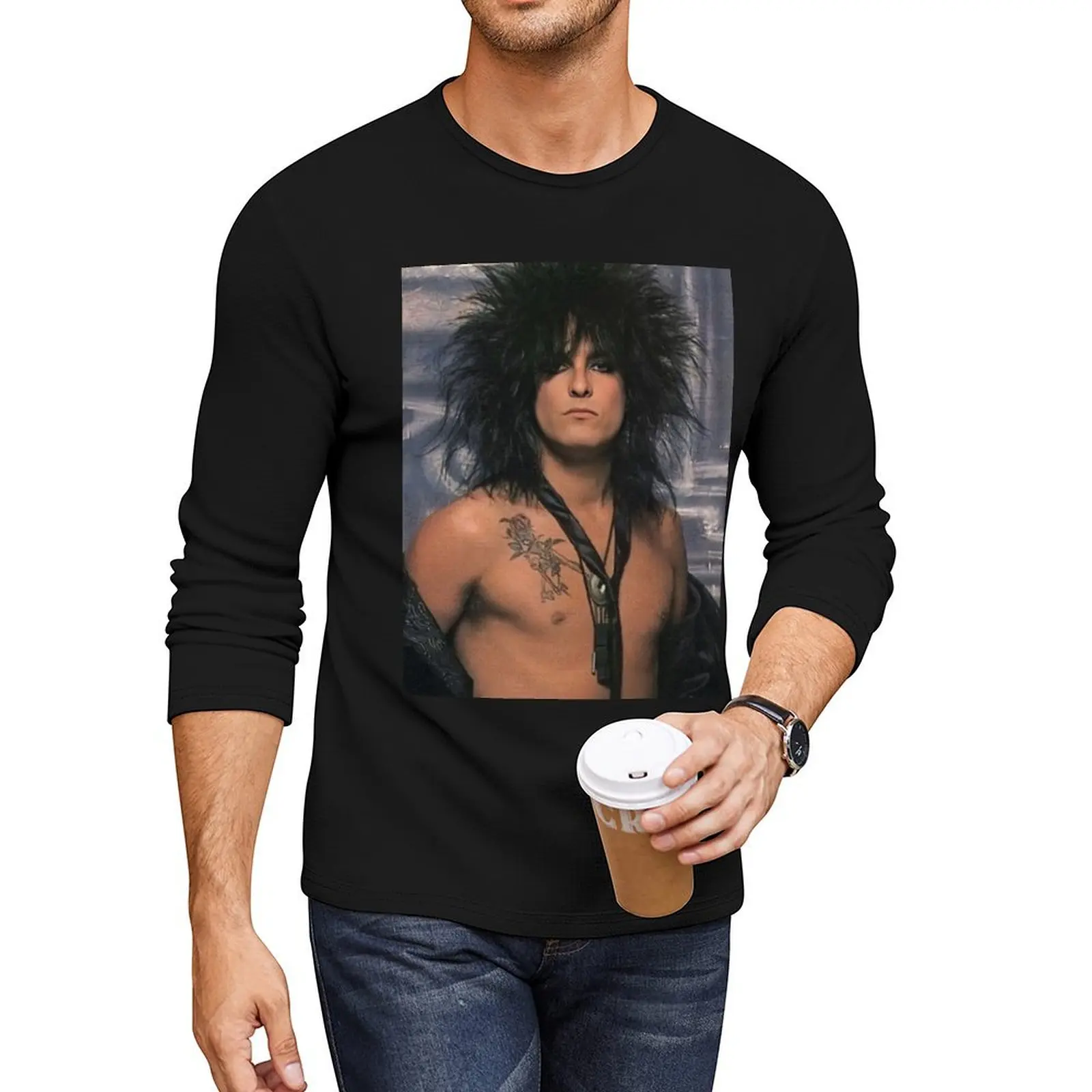 Nikki Sixx - Album Long T-Shirt boys animal print shirt boys t shirts tops mens cotton t shirts