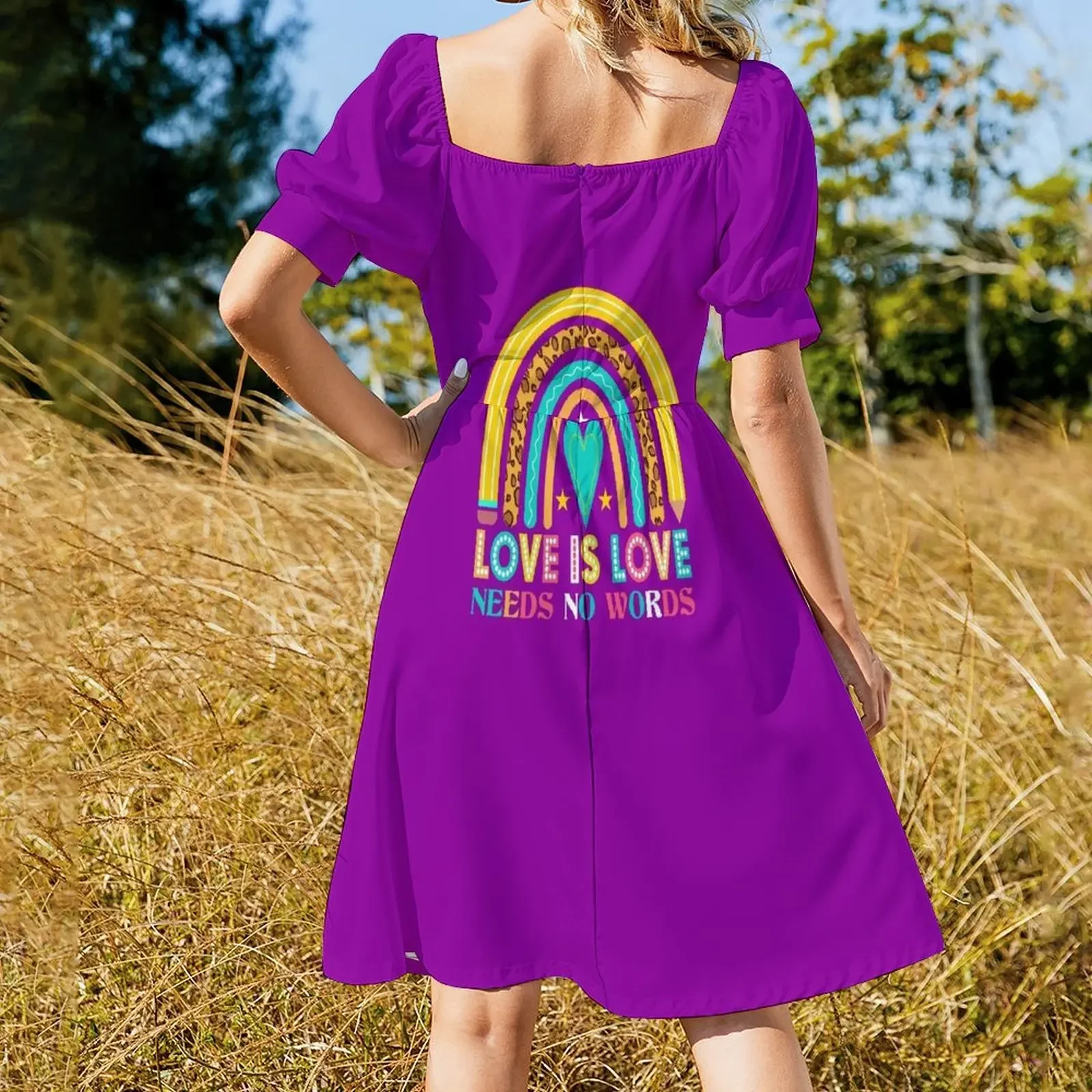 El amor es amor, grandes necesidades sin palabras, camiseta de diseño, vestido de manga corta, trajes de verano para mujer, vestidos para mujer 2025, 2025