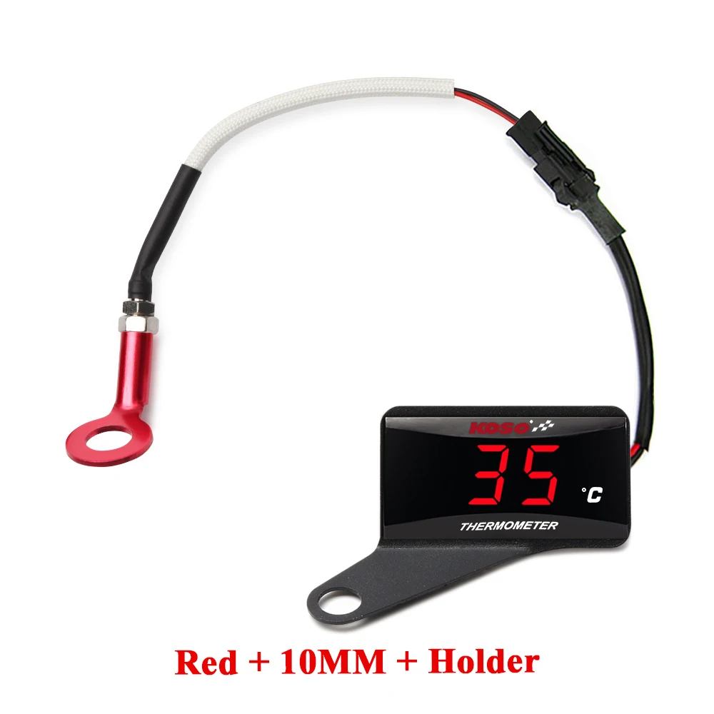 KOSO Zylinderkopf Temperaturanzeige Motorrad LCD Digitaler Bildschirm Sensor SAMCI Universal Zylinder Temperaturanzeige ﻿