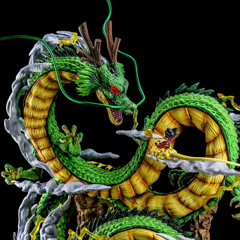 

54cm Anime Dragon Ball Z Shenron Goku Luminous Action Figure Collectible Gk Statue Model Doll for Room Decoration Desk Ornament