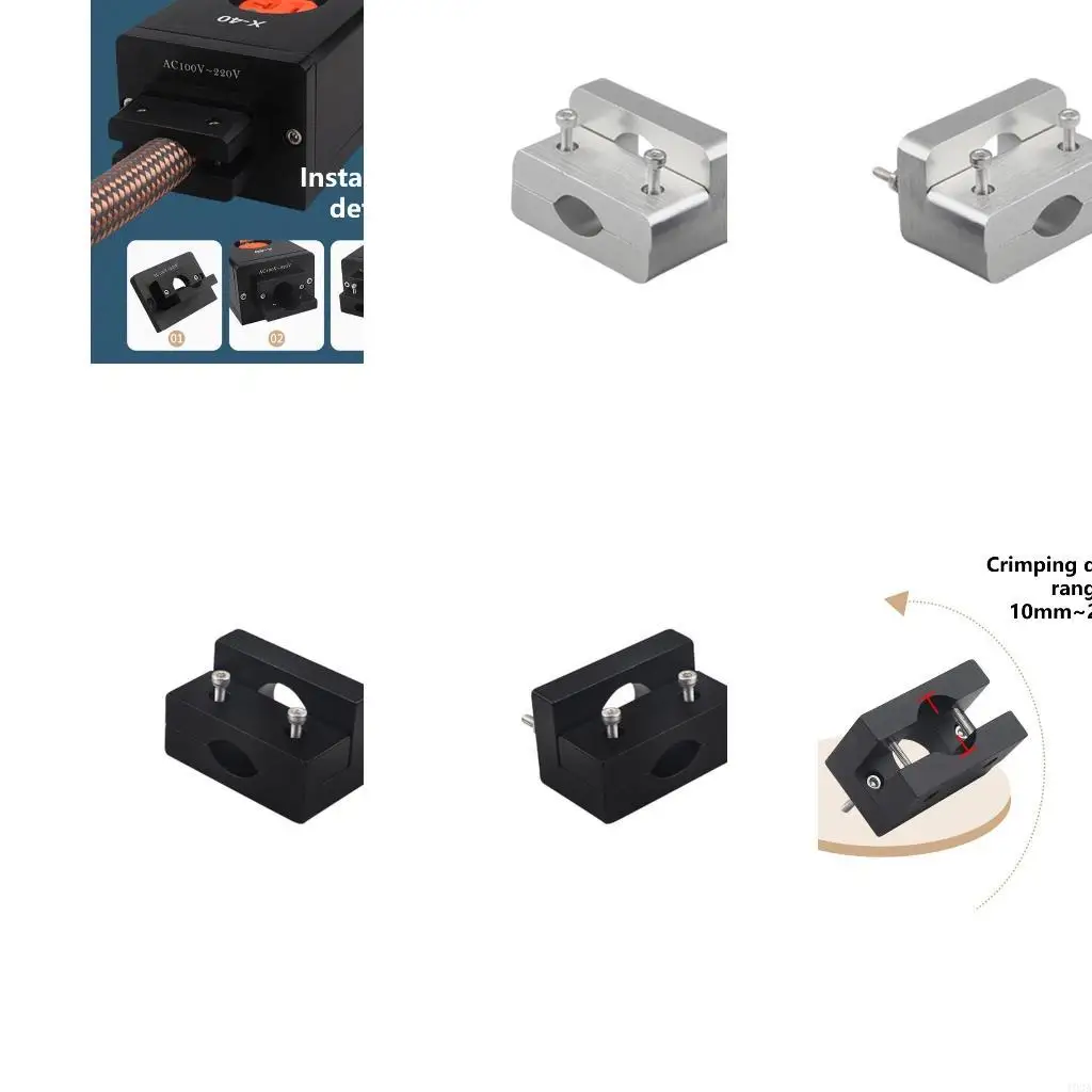 193A Tail Socket to Cable Direct Conversion Set Power Supply Tailstock Aluminum Cable Clamp Screw Mount Easy Installation