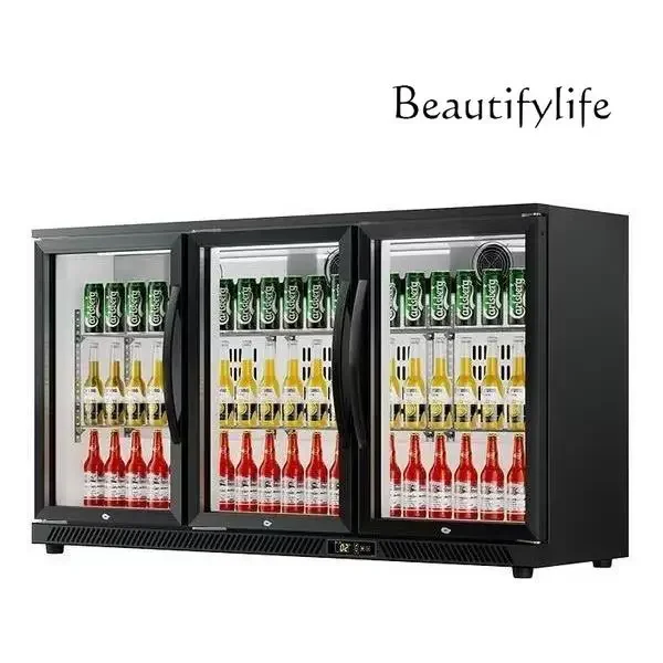 

Bar Beer Cabinet Refrigerated and Fresh Display Cabinet Desktop Commercial Beverage Cabinet Embedded Cold Drink Freezer