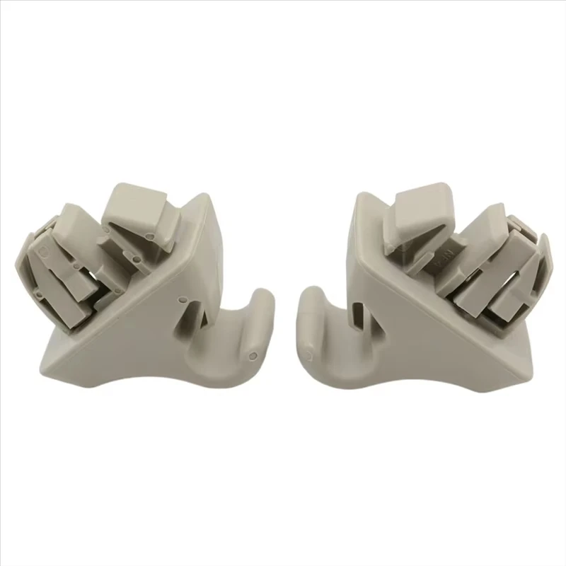 AASS-2Pcs Sun Visor Hook Holder Clip MR779704 MR779705 For Mitsubishi Montero MK3 Pajero 2000-2006 Sunvisor Hanger Hook
