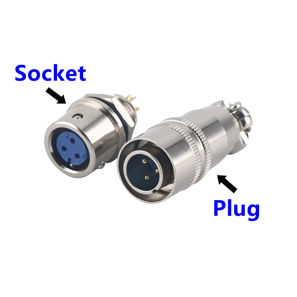 10 Sets 10mm Reverse XS10-2.3.4.5 Screw Aviation Connector Plug,XS10J2Y,XS10K2P,The aviation plug Cable connectors