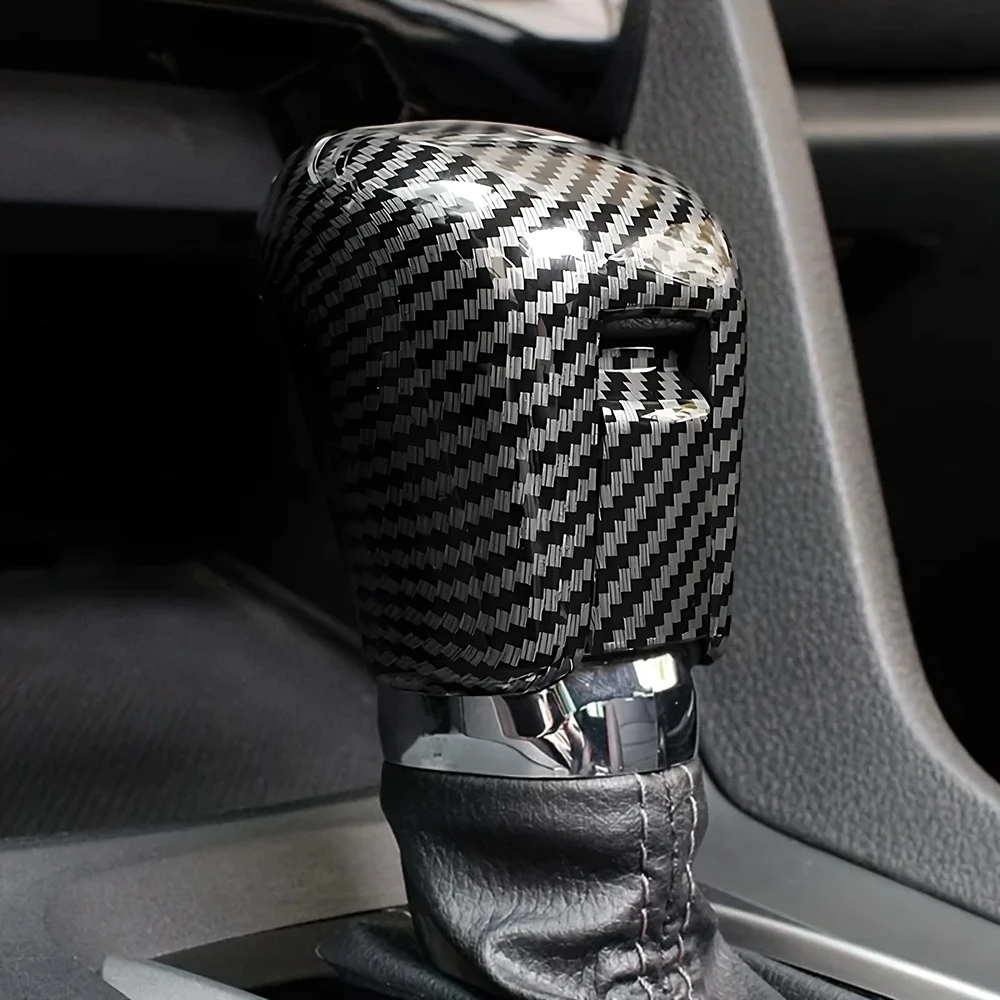 Carbon Fiber Auto Schalthebel Hebel Schutz ABS Knopf Kopf Abdeckung Trim Innen Zubehör Für 10th Gen Honda Civic 2016-2021 – Detail 7