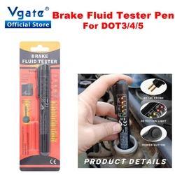 Vgate 5 LED Electronic Brake Fluid Liquid Tester Pen Universal Detector Car Automotive for DOT3/4/5 Auto Brake Fluid Tester