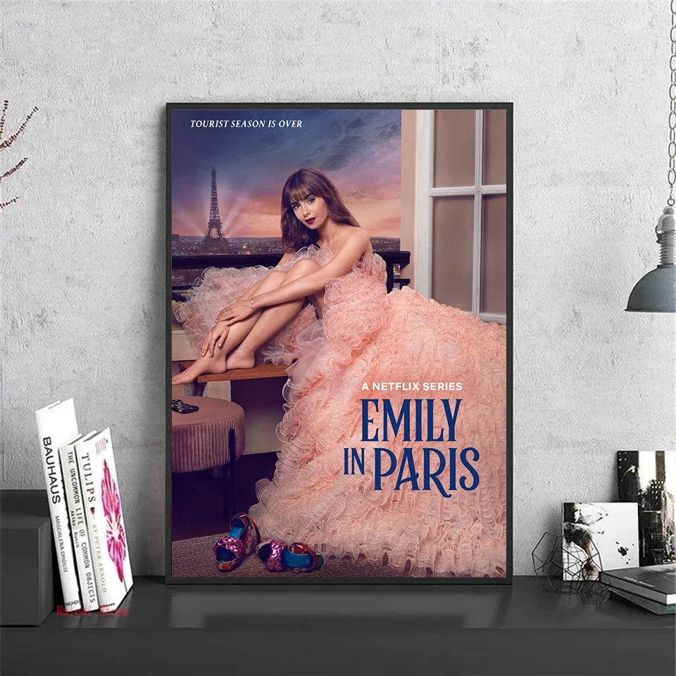 Emily in Paris Season 3 Poster Wall Decor Lily Collins Prints Canvas Art Wall Picture For Living Cafe Room Home Decor Gift