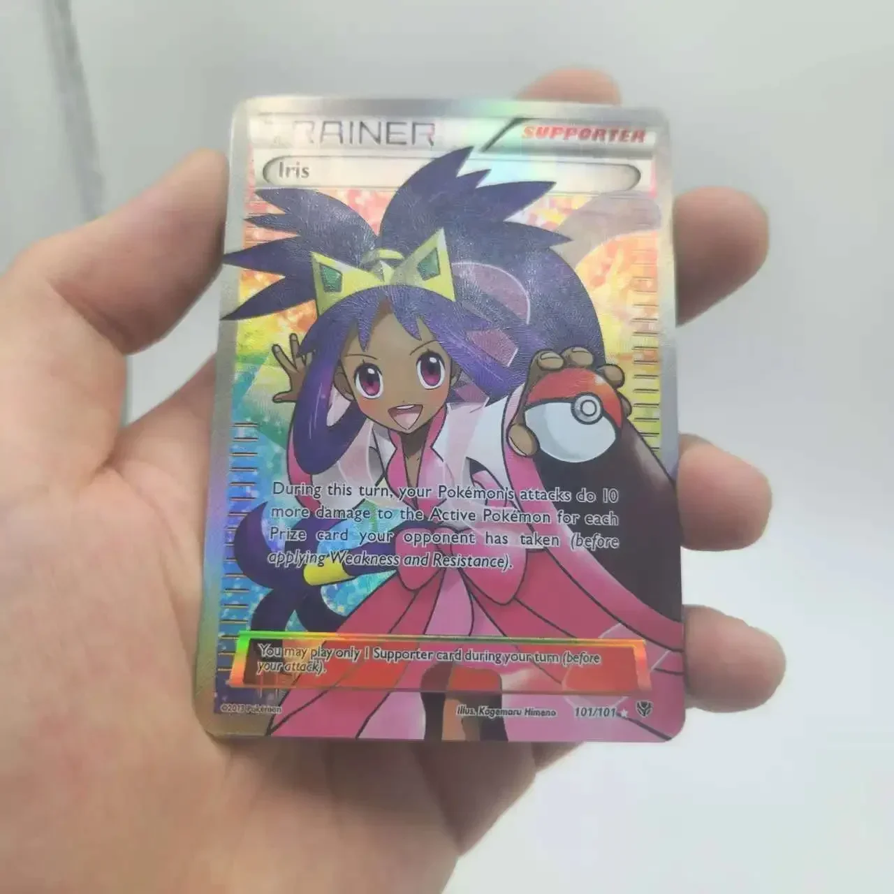 DIY Pokémon PTCG English Rosa Melony Refractive Flash Card 8PCS Anime Peripheral Game Collection Card Holiday Gift