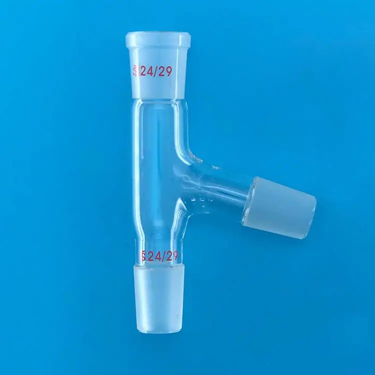 24/29,Three way adapter,75 bend,distillation head,GG17,borosilicate glass