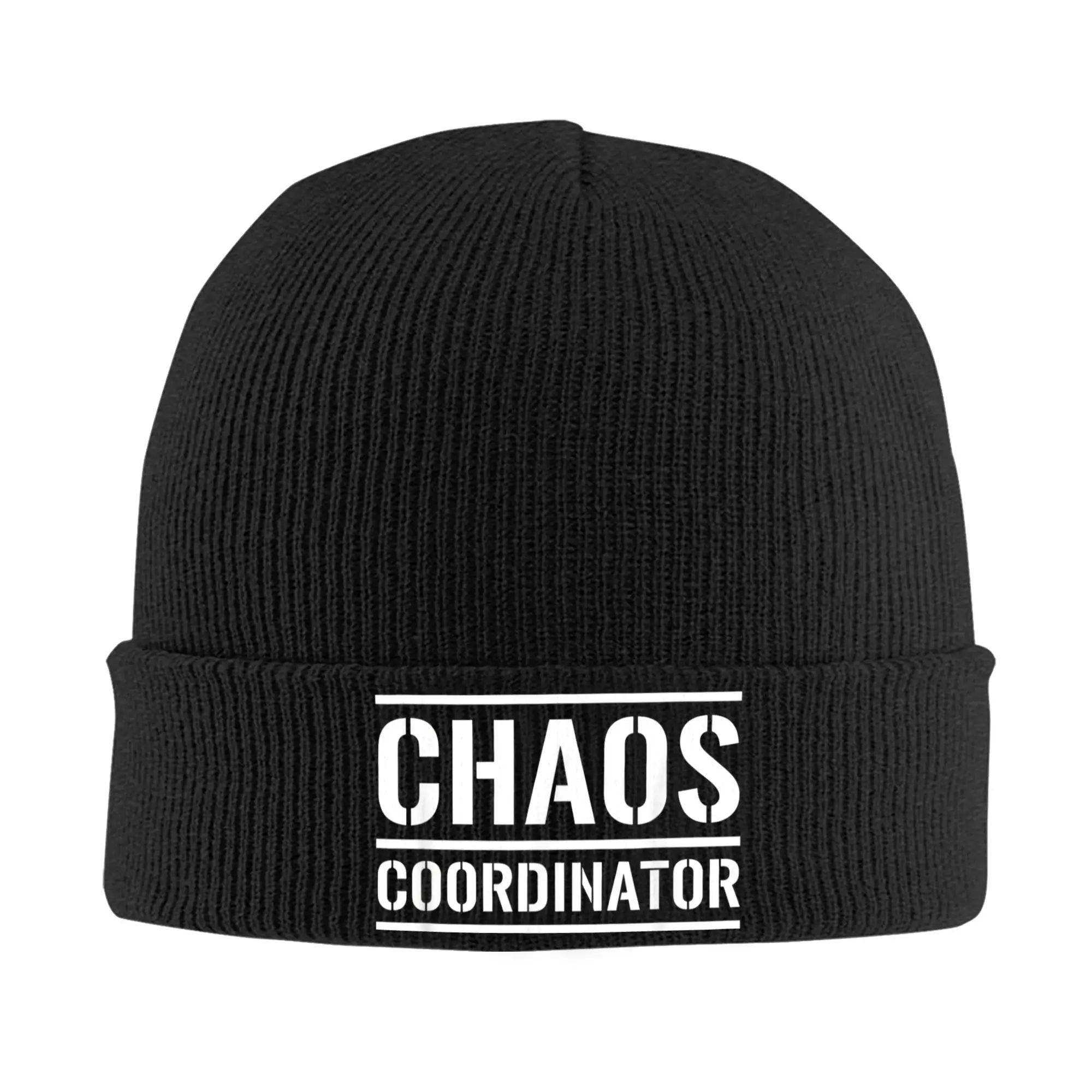 Chaos Coordinator Dad Funny Chaos Coordinator Dad Knit Hat  Beanie Hats Thermal Elastic Men Women Bonnet Hats Autumn Winter Caps