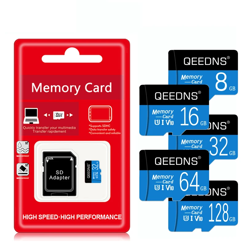 Flash Card Micro Tf Sd-kaart 16G 32G 64G 8G 128G Class10 Geheugenkaart Flash sd Tf Card 256 128 64 32 16 8 Microsd Flash Drive