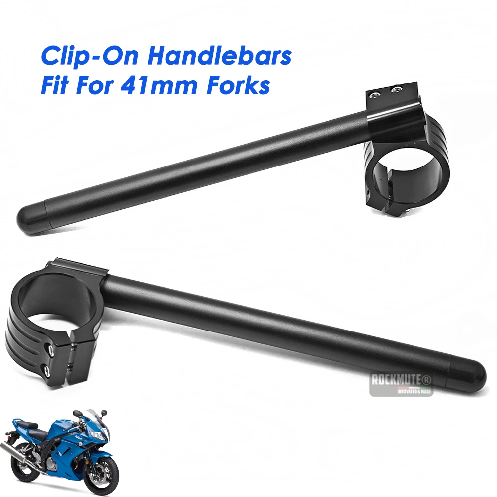 41mm Fork Clip On Handlebar For SUZUKI SV650S/SA 99-09 For YAMAHA YZF600R FZ750 Motorcycle Racing Bike Split Handle Bar Clip-On
