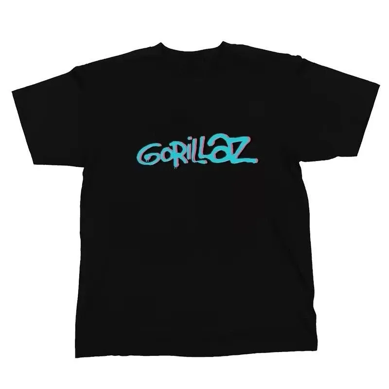 

GORILLAZ Rock Band's Simple Pure Cotton Men's and Women's Casual and Versatile Loose Short-sleeved Shirts