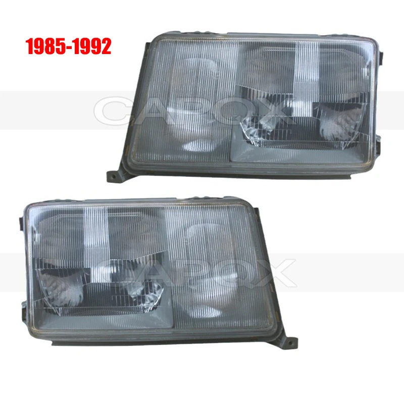 CAPQX زوج المصد الأمامي رئيس ضوء رئيس مصباح لمرسيدس بنز E-Class W124 1985-1996 المصباح كشافات الضوء الأمامي