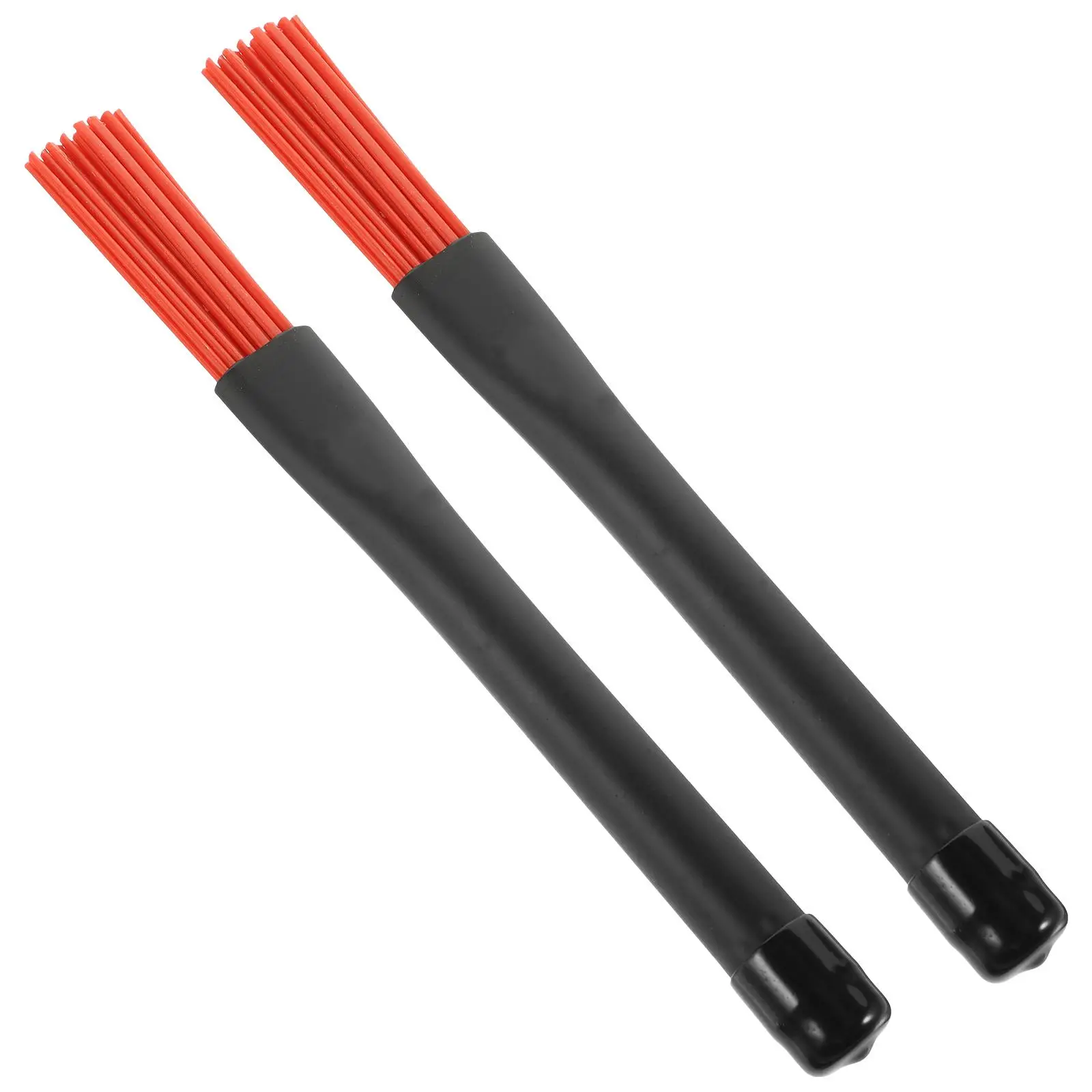 

Retractable Nylon Drum Brushes Stable Anti slip Handle for Jazz Drums Percussion Adjustable Size Fit Beginner Youth Bands Black