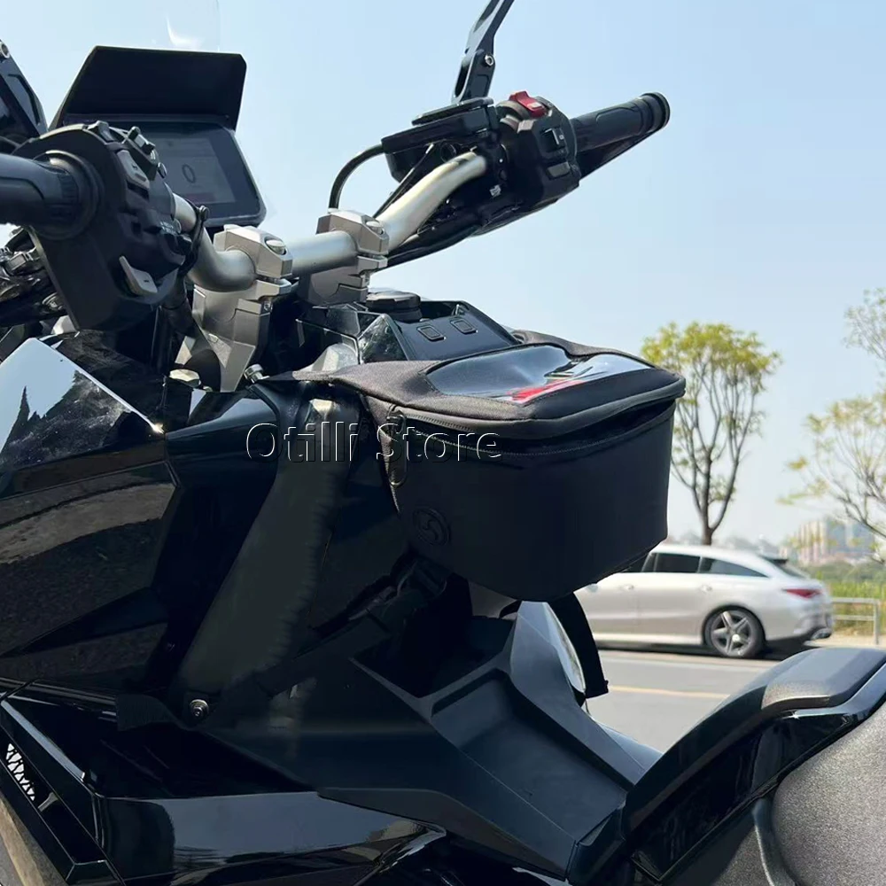 Motorcycle New Scooter Black Tank Bag For Honda X-ADV 750 X-ADV750 XADV750 Storage Pouch Tunnel Bag X ADV 750 2017-2025