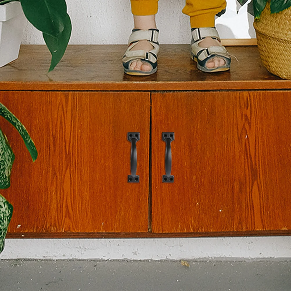 

6Pcs 6 Inch Iron Vintage Style Furniture Door Pull Handle for Cabinet Wardrobe Drawer Replacement Door Handle Iron Cabinet Pulls