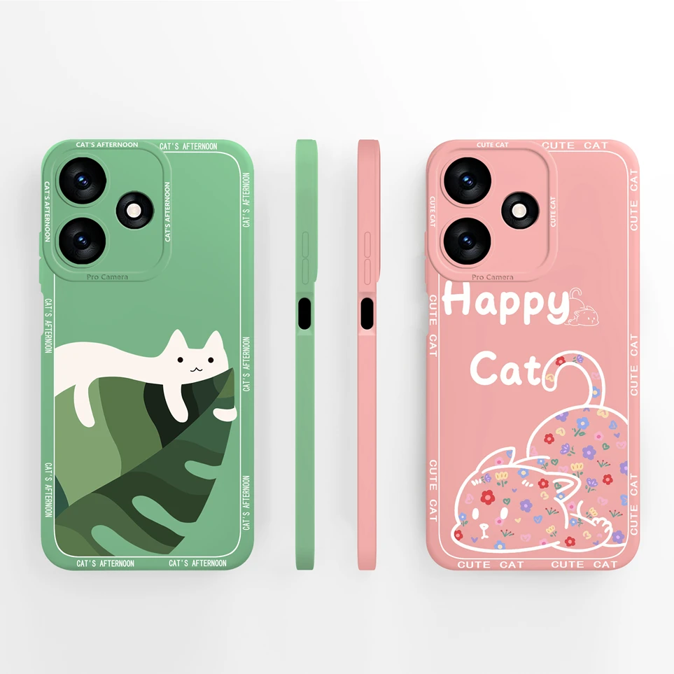 Custodia per Tecno Spark 10 10 Pro 10C bellissimi fiori retrò custodia protettiva in Silicone liquido Coque per Spark10 10Pro 10 C Funda