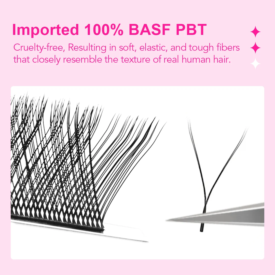 TDANCE YY Eyelashes Extension Two Tip 0.05/0.07 C/D Soft Light Natural Makeup Net Cross Individual Premium Mink False Eyelash