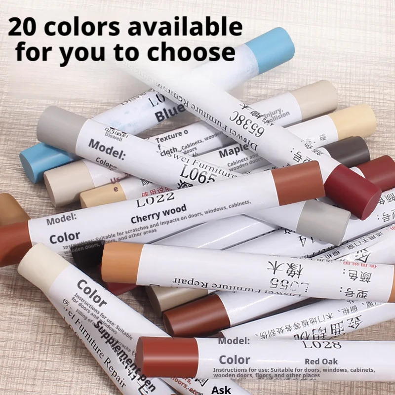 Waterproof Wooden Furniture Floor Repair Pen Damaged Scratch Maker Materials Door Window Patch Paint Crayon for Home Improvement