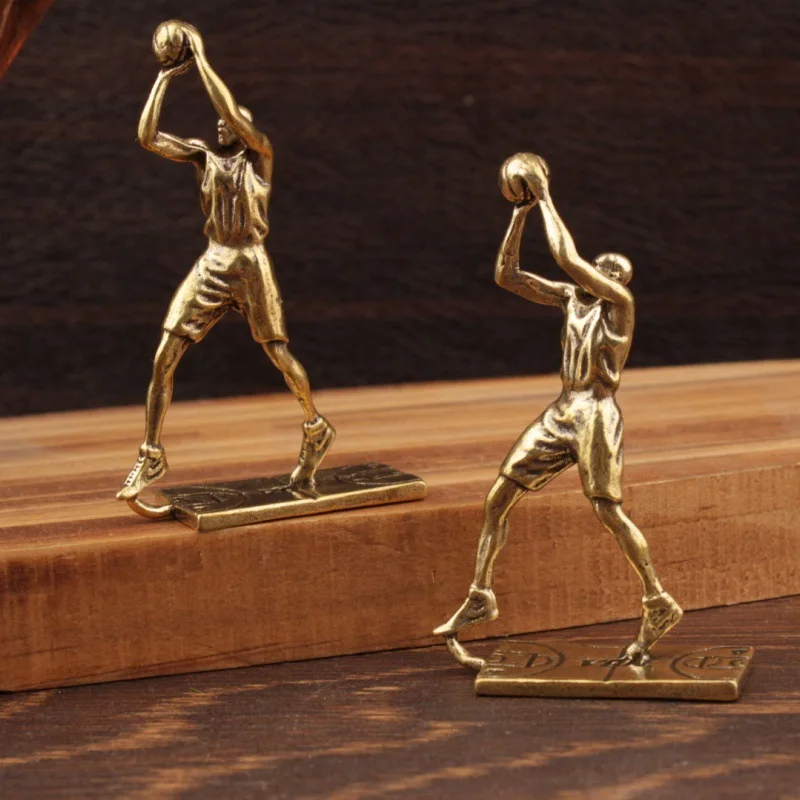 Pure brass black Mamba Kirby metal ornament, creative home office desktop ornament