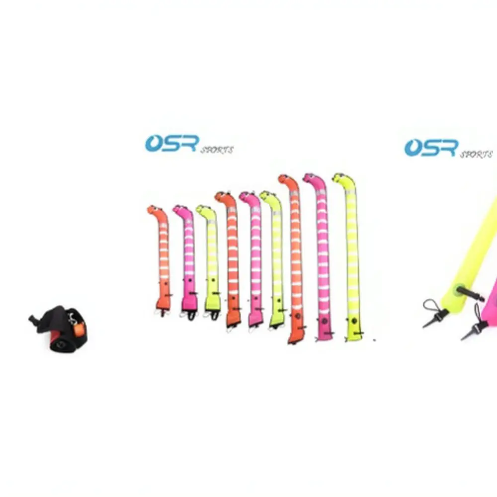 Portable Diving Buoy SMB For OSR Sports Nylon TPU Material Oral Inflation Surface Signal Marker Safety Diving Equipment