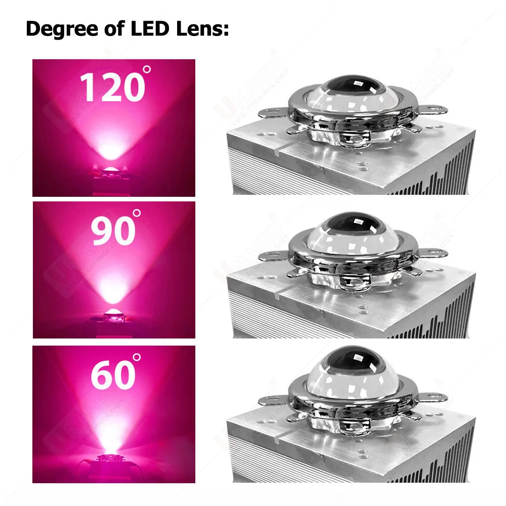 1Set Aluminium Kühlkörper Lüfter 20W 30W 50W 100W 200W LED kühler 60-90 grad 44mm Objektiv + Reflektor Halterung hotsale diy
